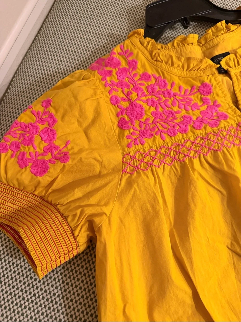 J. Crew mustard yellow